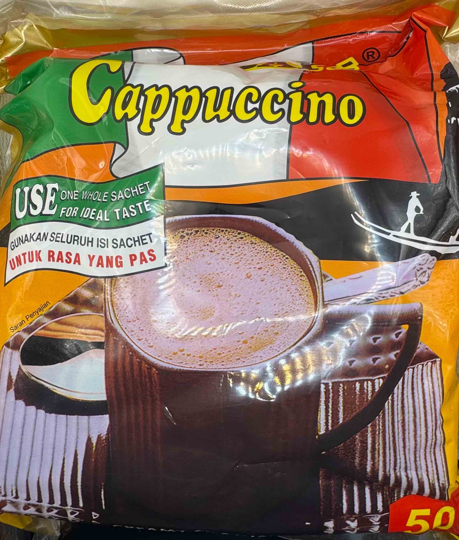Indocafe Caffee Cappucinno 1250g ( 50bks @25g )