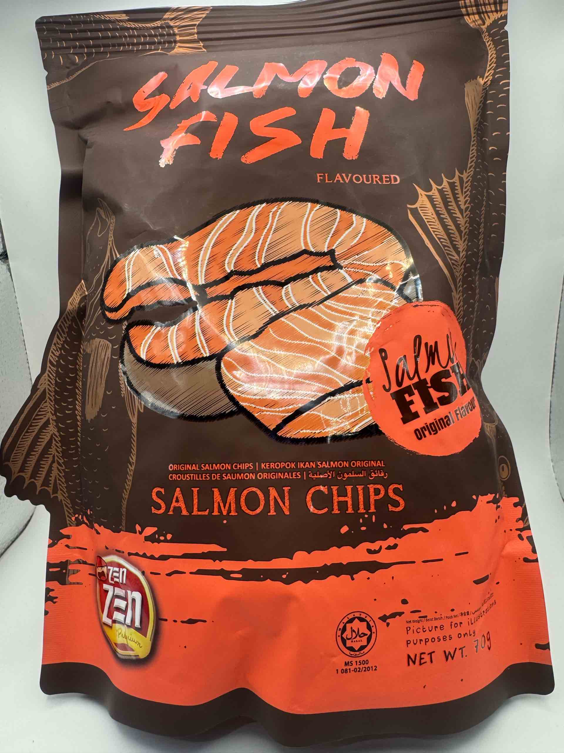Salmon Fish Chips 70gr