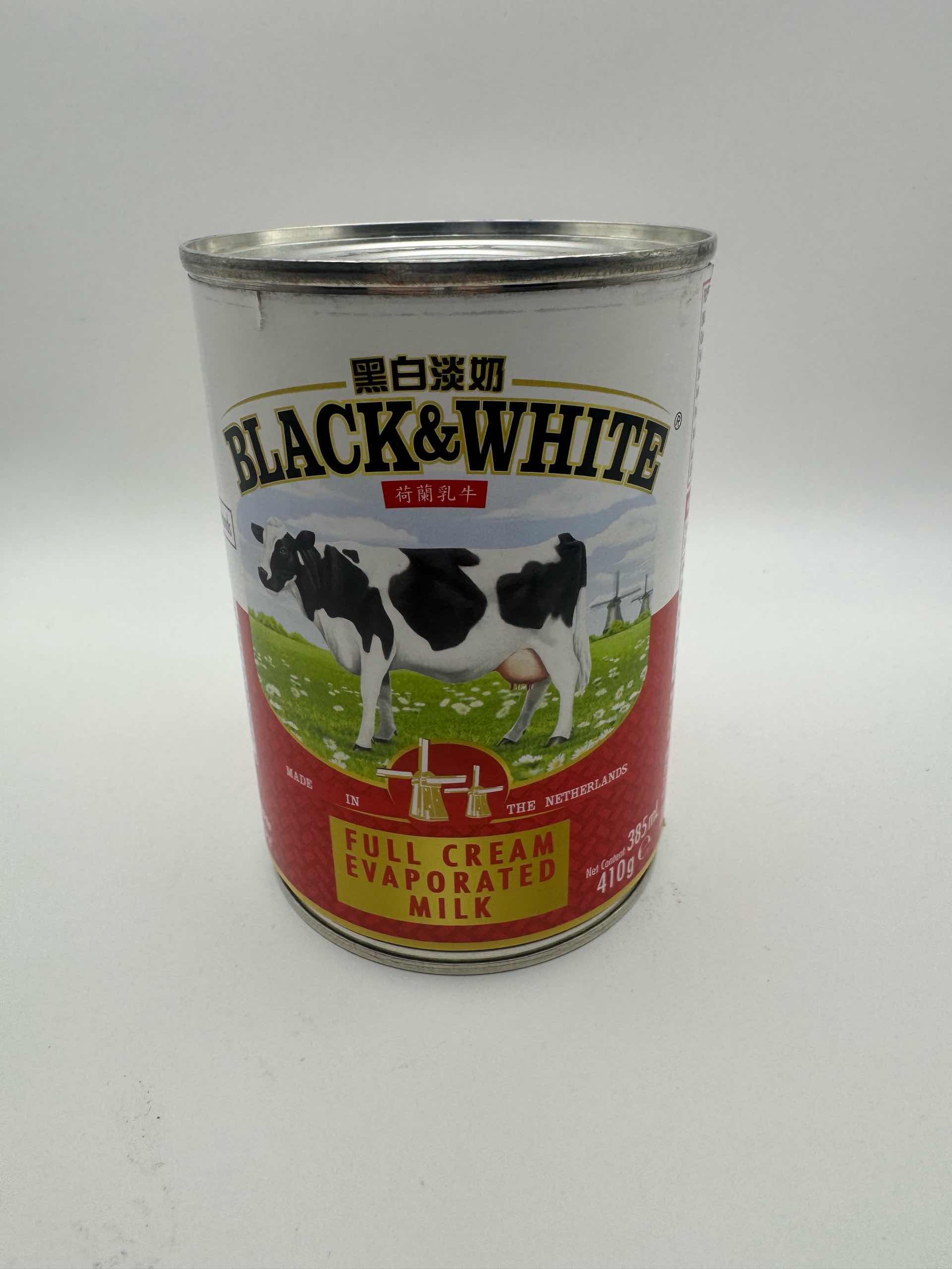 Black&White Full Cream Evaporated Milk 410 g