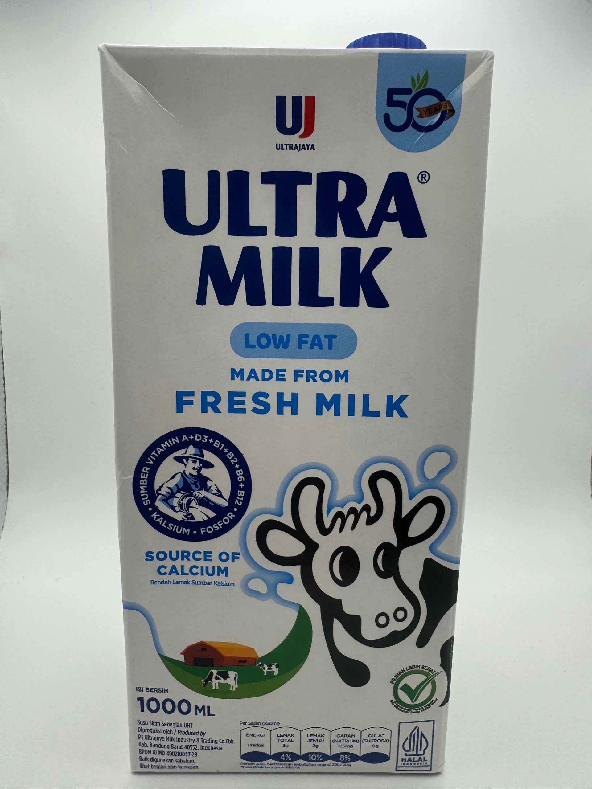 Ultra Milk low fat 1L