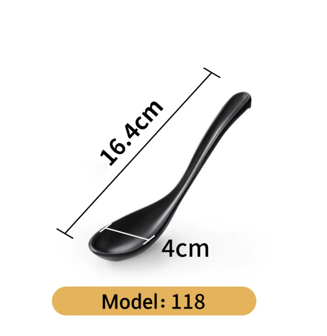 Black Chinese Spoon 1188