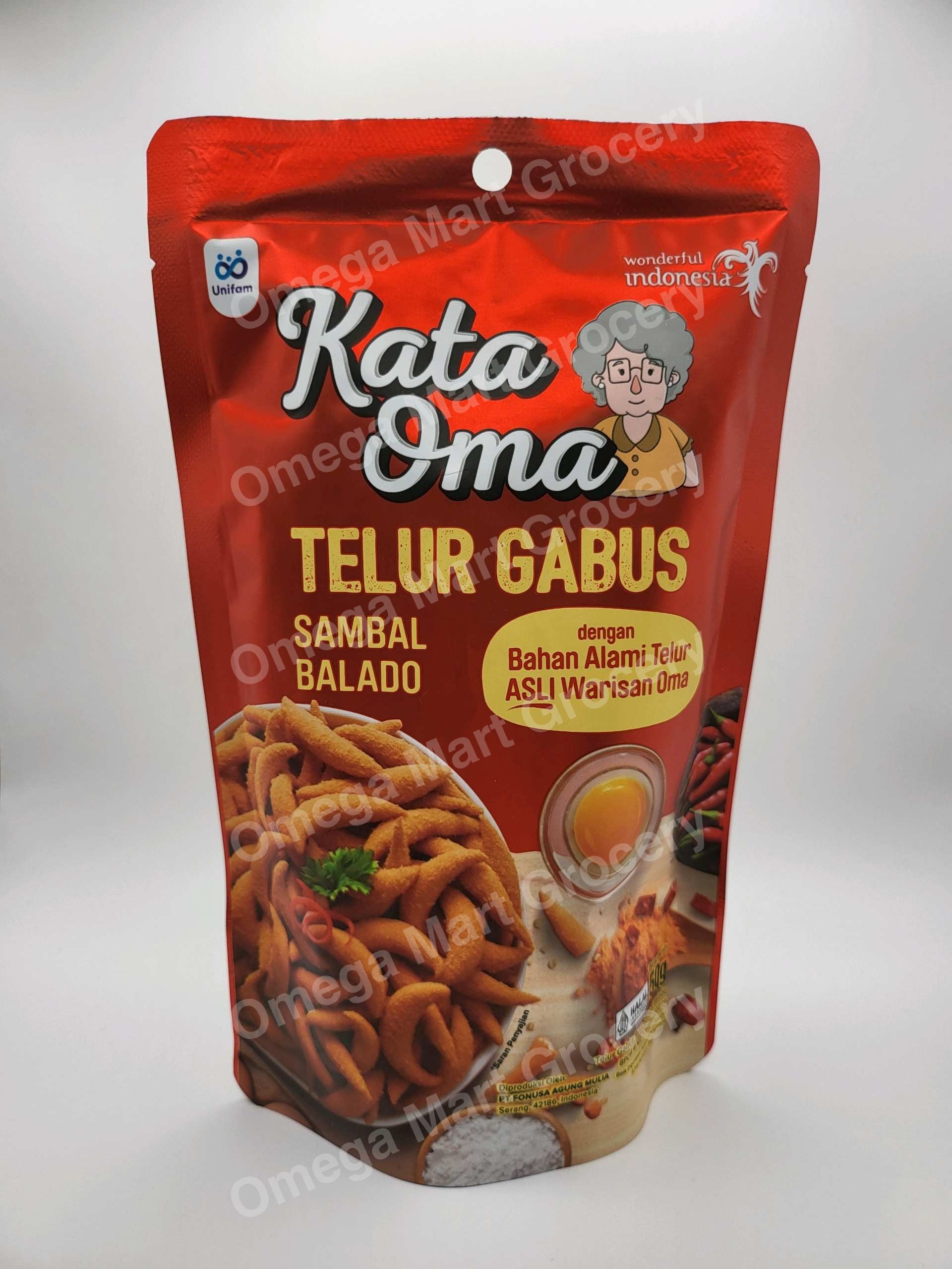 Kata Oma Telur Gabus Sambal Balado Padang 50gr